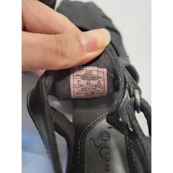 Merrell Black Cycling Performance Footwear Leather size 7 - Picture 6 of 7